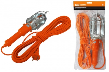 TDM ELECTRIC SQ0306-0003 Светильник переносной УП-2Р круглая вилка 2Р/10метров TDM